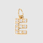 Personalized Zirconia Number and Letter Pendant Necklace