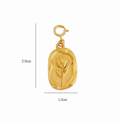 Detachable 14K Gold-Plated Adjustable Pendant with Heart Charm