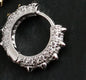 Punk Girl Stud Earrings, Sterling Silver Single Ear Cuff, Trendy Crystal Ear Circle