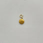 Natural Mother-of-Pearl Love Heart Titanium Steel Pendant with 14K Gold-Plated Clasp