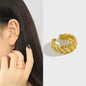 925 Sterling Silver Ear Cuff, Minimalist Cold Style, Elegant No-Piercing Ear Clip
