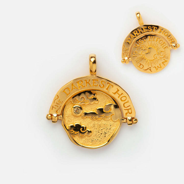 Gold-Toned Assorted Charm Pendant Necklace