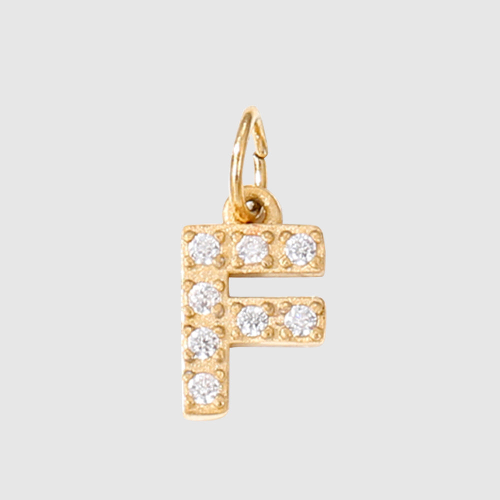 Personalized Zirconia Number and Letter Pendant Necklace