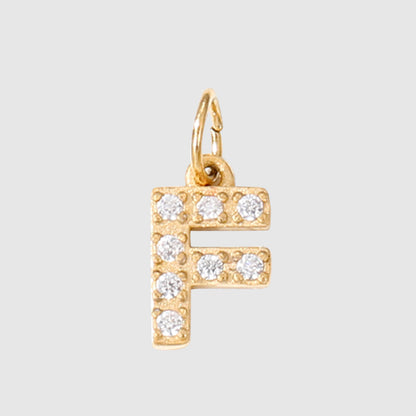 Personalized Zirconia Number and Letter Pendant Necklace