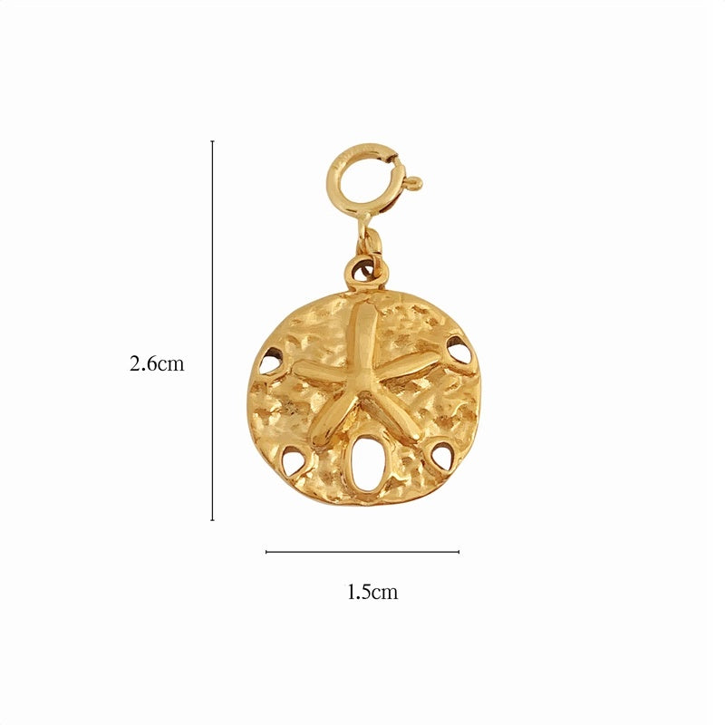 Detachable 14K Gold-Plated Adjustable Pendant with Heart Charm