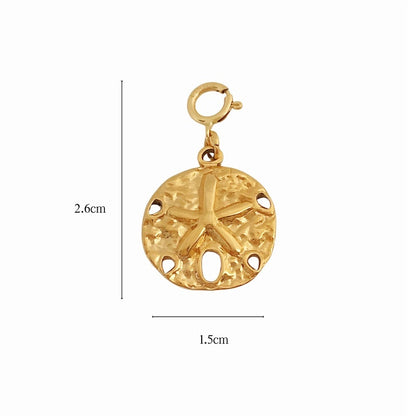 Detachable 14K Gold-Plated Adjustable Pendant with Heart Charm