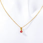 Zodiac Birthstone Necklace, Round Pendant with Colored Zirconia, Copper and Zirconia, 14k Gold Plated