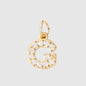 Personalized Zirconia Number and Letter Pendant Necklace