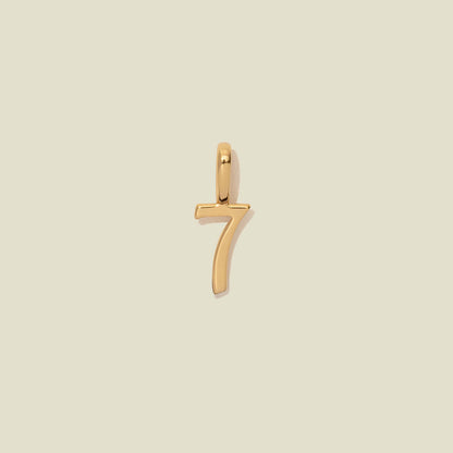 18K Gold Plated Number DIY Necklace