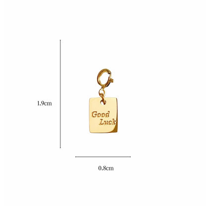 Detachable 14K Gold-Plated Adjustable Pendant with Heart Charm