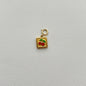 Natural Mother-of-Pearl Love Heart Titanium Steel Pendant with 14K Gold-Plated Clasp