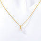 Zodiac Birthstone Necklace, Round Pendant with Colored Zirconia, Copper and Zirconia, 14k Gold Plated