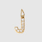 Personalized Zirconia Number and Letter Pendant Necklace
