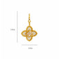 Detachable 14K Gold-Plated Adjustable Pendant with Heart Charm