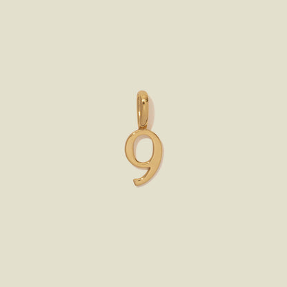 18K Gold Plated Number DIY Necklace