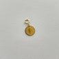 Natural Mother-of-Pearl Love Heart Titanium Steel Pendant with 14K Gold-Plated Clasp