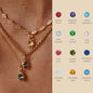Zodiac Birthstone Zirconia Necklace DIY Set