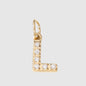 Personalized Zirconia Number and Letter Pendant Necklace