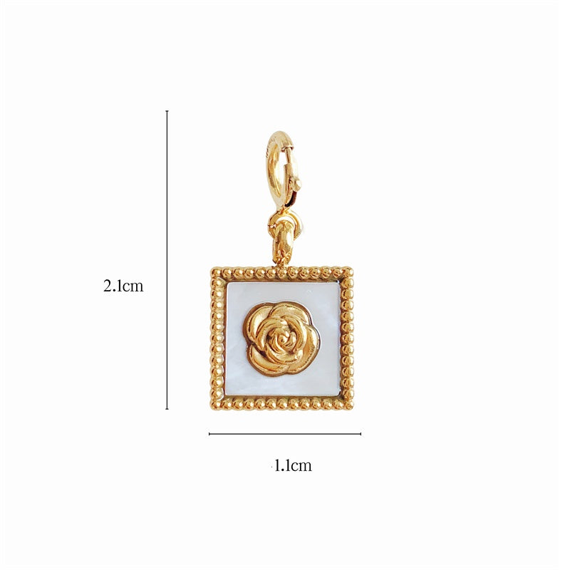 Detachable 14K Gold-Plated Adjustable Pendant with Heart Charm