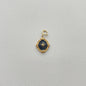 Natural Mother-of-Pearl Love Heart Titanium Steel Pendant with 14K Gold-Plated Clasp