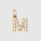 Personalized Zirconia Number and Letter Pendant Necklace