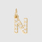 Personalized Zirconia Number and Letter Pendant Necklace