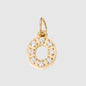 Personalized Zirconia Number and Letter Pendant Necklace
