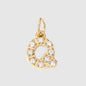 Personalized Zirconia Number and Letter Pendant Necklace