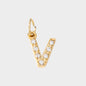 Personalized Zirconia Number and Letter Pendant Necklace
