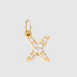 Personalized Zirconia Number and Letter Pendant Necklace