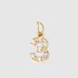 Personalized Zirconia Number and Letter Pendant Necklace