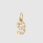Personalized Zirconia Number and Letter Pendant Necklace