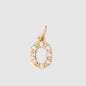 Personalized Zirconia Number and Letter Pendant Necklace