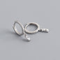 Elegant Multicolor Marquise Gemstone S925 Sterling Silver Hoop Earrings