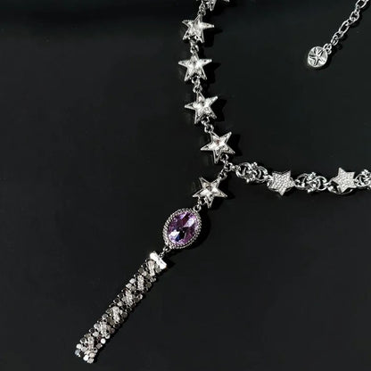 Vintage Star Necklace Y Necklace Choker Charm Jewelry for Women and Girls