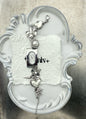 Punk silver woman wrist watch