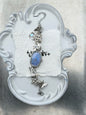 Punk silver woman wrist watch