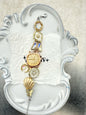 Vintage ocean theme woman wrist watch