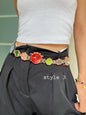 Vintage punk watch belt & watch bag chain, two ways of wearing