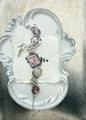 Punk silver woman wrist watch