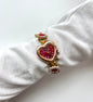 Vintage Button Beads Watch Bracelet