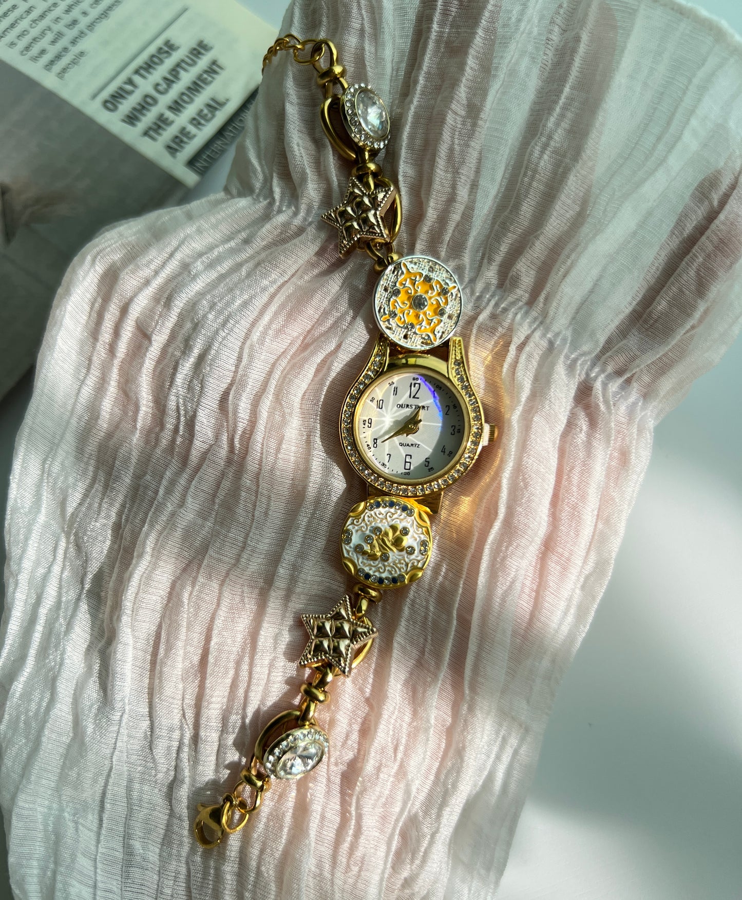 Vintage beads watch bracelet,uniqe watch gift