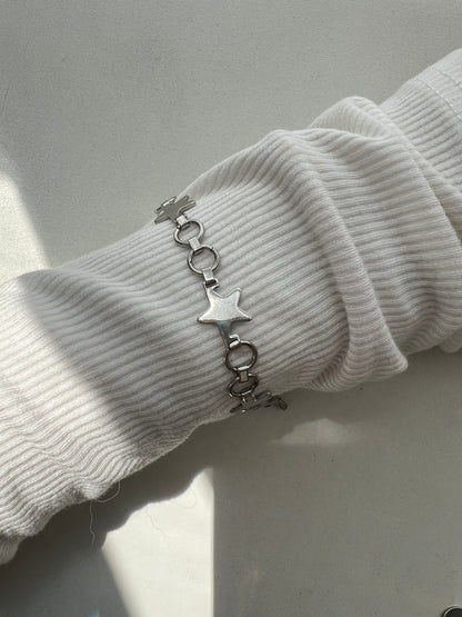 Minimalist silver wrist watch for women