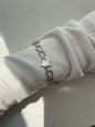 Minimalist silver wrist watch for women