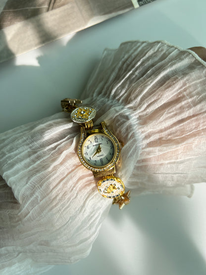 Vintage beads watch bracelet,uniqe watch gift
