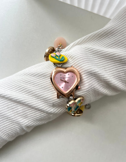 Vintage Multi-Charm Watch Bracelet