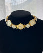 Vintage charm watch choker necklace