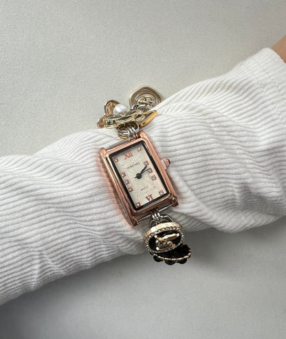 Vintage Multi-Charm Watch Bracelet