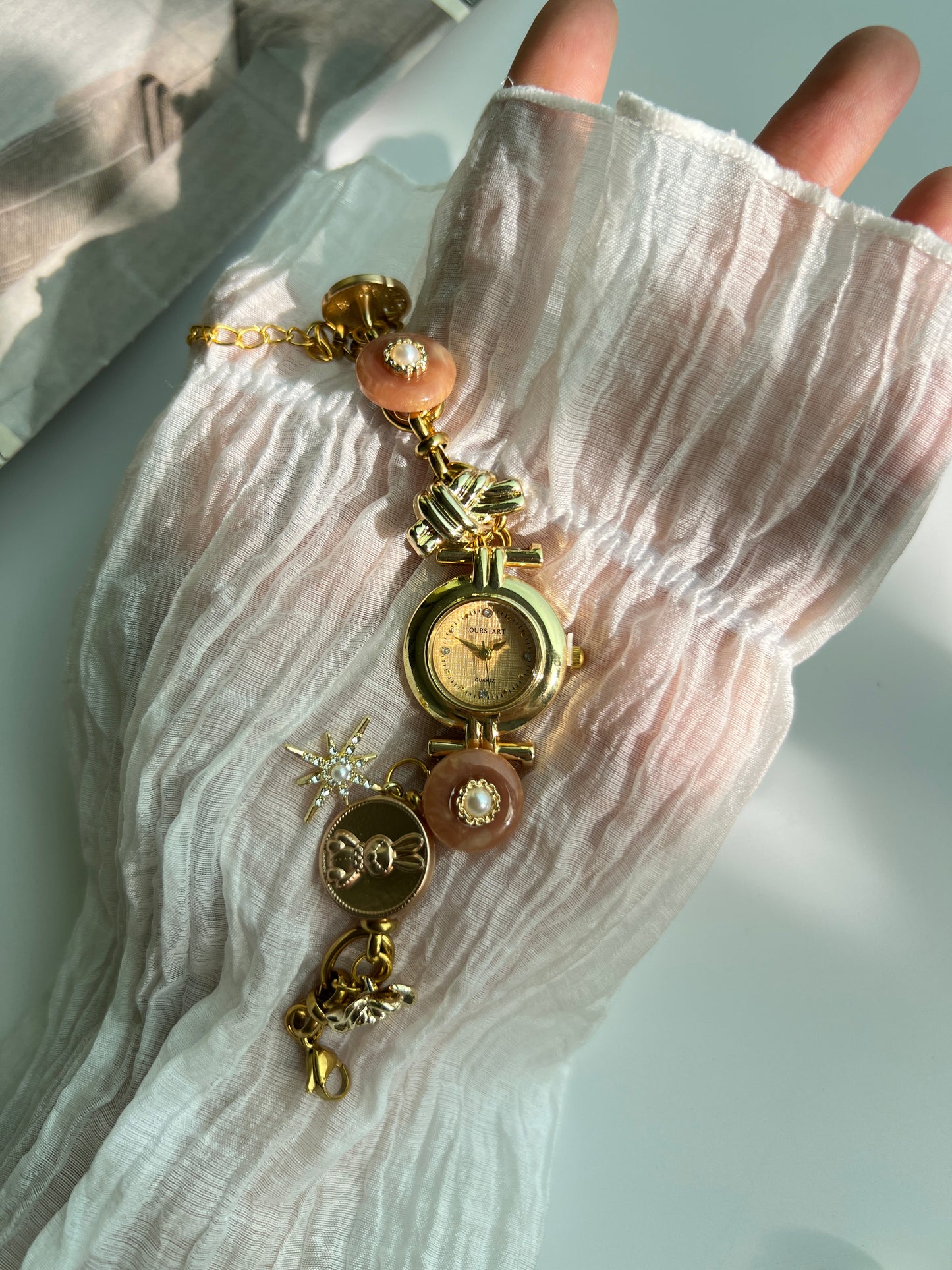 Vintage beads watch bracelet,uniqe watch gift