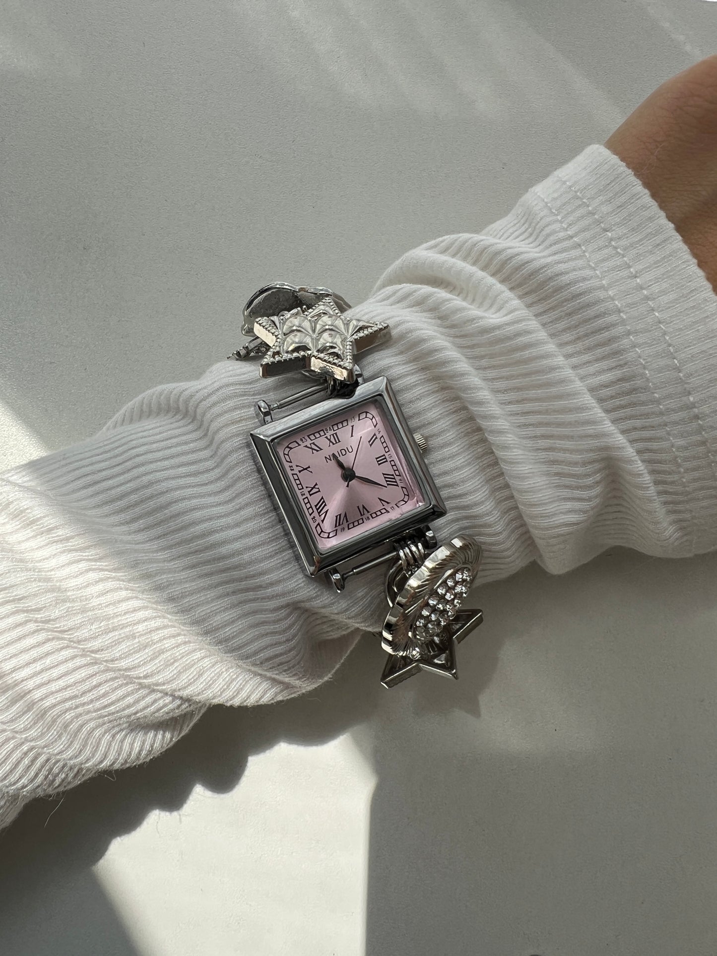 Vintage Multi-Charm Watch Bracelet